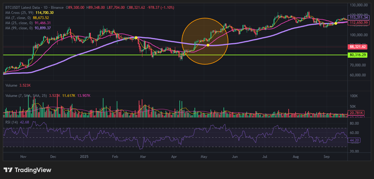 쌍바닥 패턴 + 거래량 조건 충족 + RSI 상승 다이버전스
