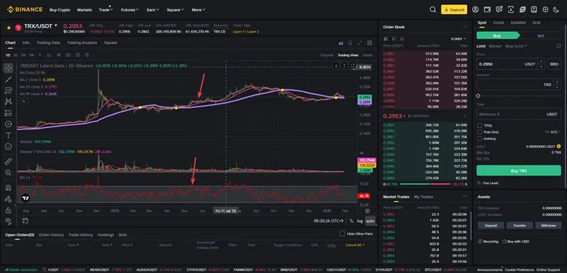 트론 모멘텀 추세추종 차트 (1)
