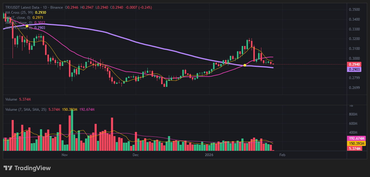 트론(TRX) 코인, 2025년의 기록적인 폭등 이후 2026년 1월 현재 숨 고르기에 들어갔습니다. 리스크 관리 및 심리 20 트론(TRX) 코인, 2025년의 기록적인 폭등 이후 2026년 1월 현재 숨 고르기에 들어갔습니다. 리스크 관리 및 심리 19