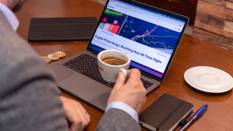 실시간 변동성을 보여주는 금융 차트