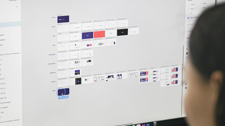 화면에 표시된 학습 자료