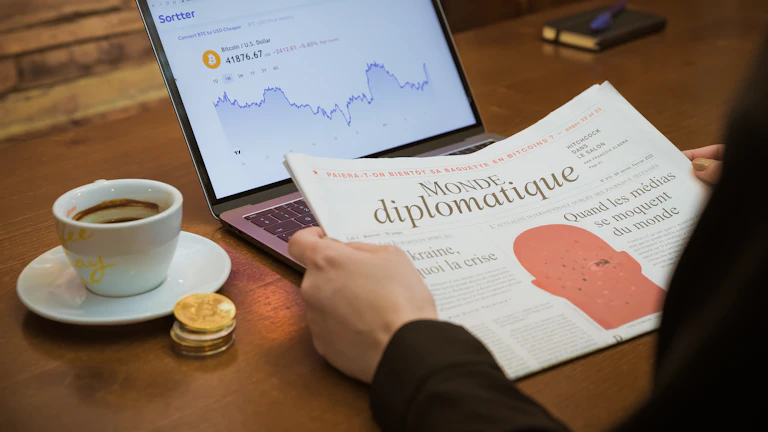 수익률 그래프가 상승하는 트레이딩 차트