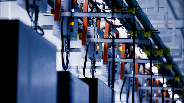 데이터 센터의 서버 랙