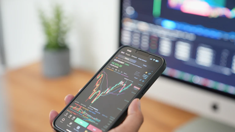 기술적 지표를 분석하는 트레이더