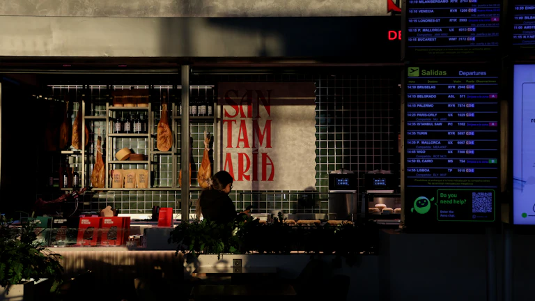 여러 모니터를 보며 분석하는 트레이더