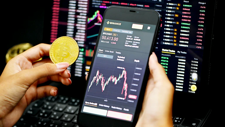 매매 신호가 표시된 거래 차트