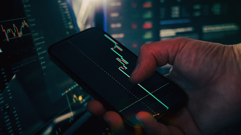 거래량 변화를 보여주는 주식 차트 분석