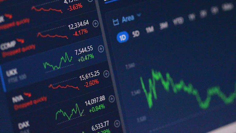 알고리즘 매매 차트 화면