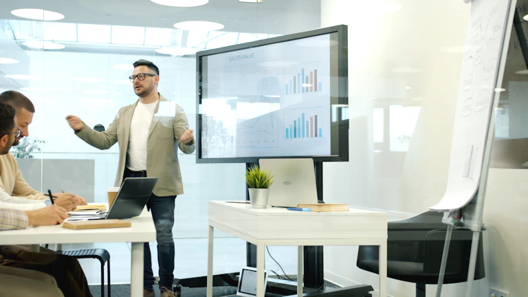 금융 데이터를 분석하는 모습