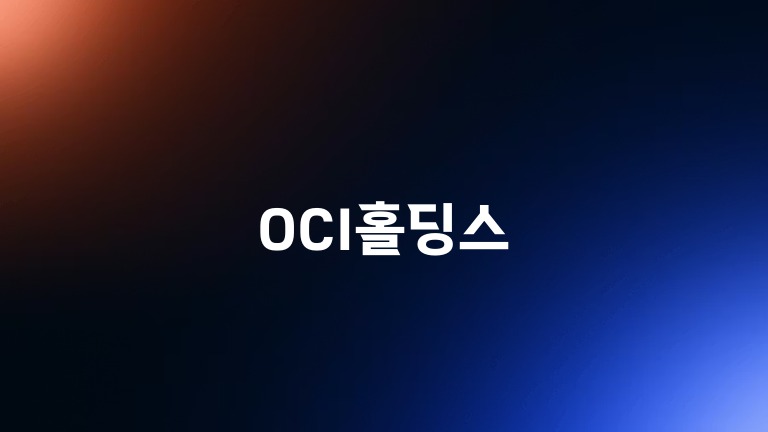 OCI홀딩스