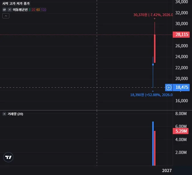 ACE 삼성전자단일종목레버리지 월봉 차트
