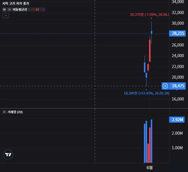 ACE 삼성전자단일종목레버리지 일봉 차트