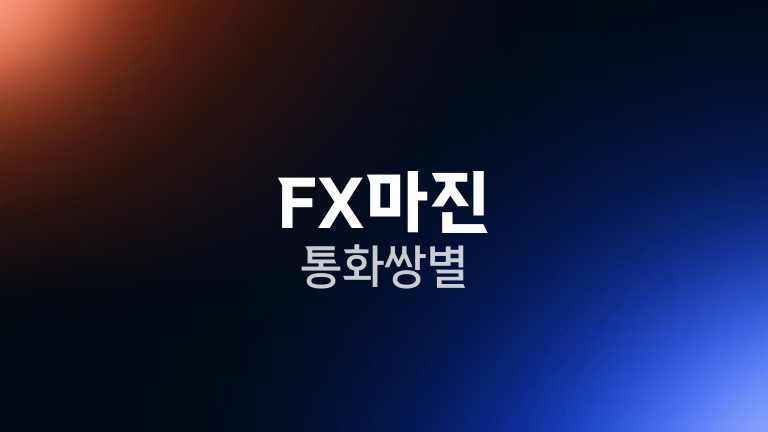 FX마진 통화쌍별