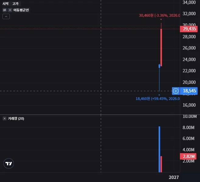 RISE 삼성전자단일종목레버리지 월봉 차트