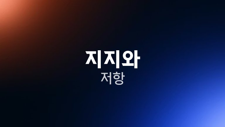 지지와 저항