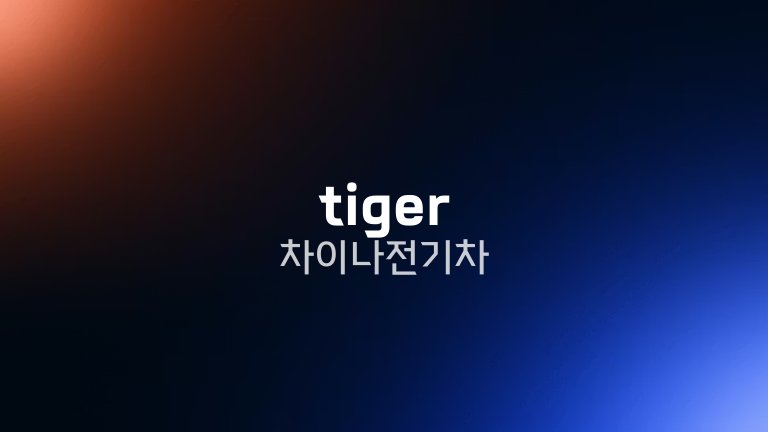 tiger 차이나전기차