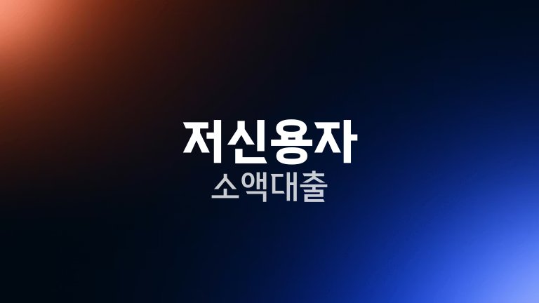 저신용자 소액대출